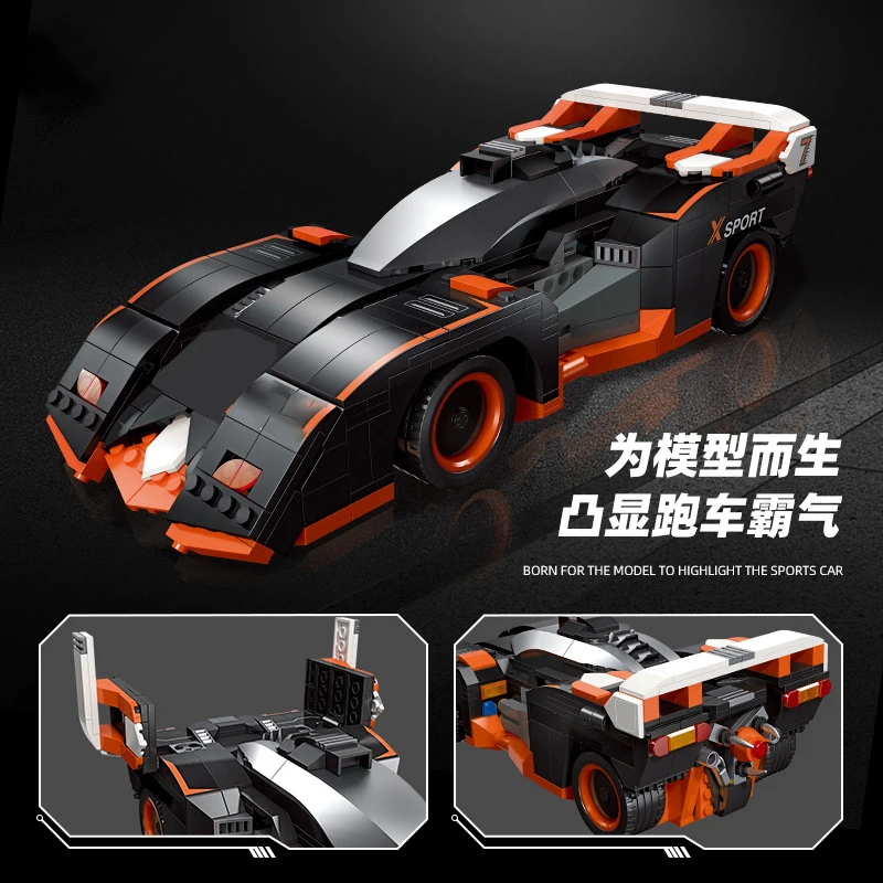 JIESTAR-Deformable Sports Car Building Block, 1:14 Remote Control, 92012, 3316Pcs, Puzzle Assembly Decoration, Educational Toy