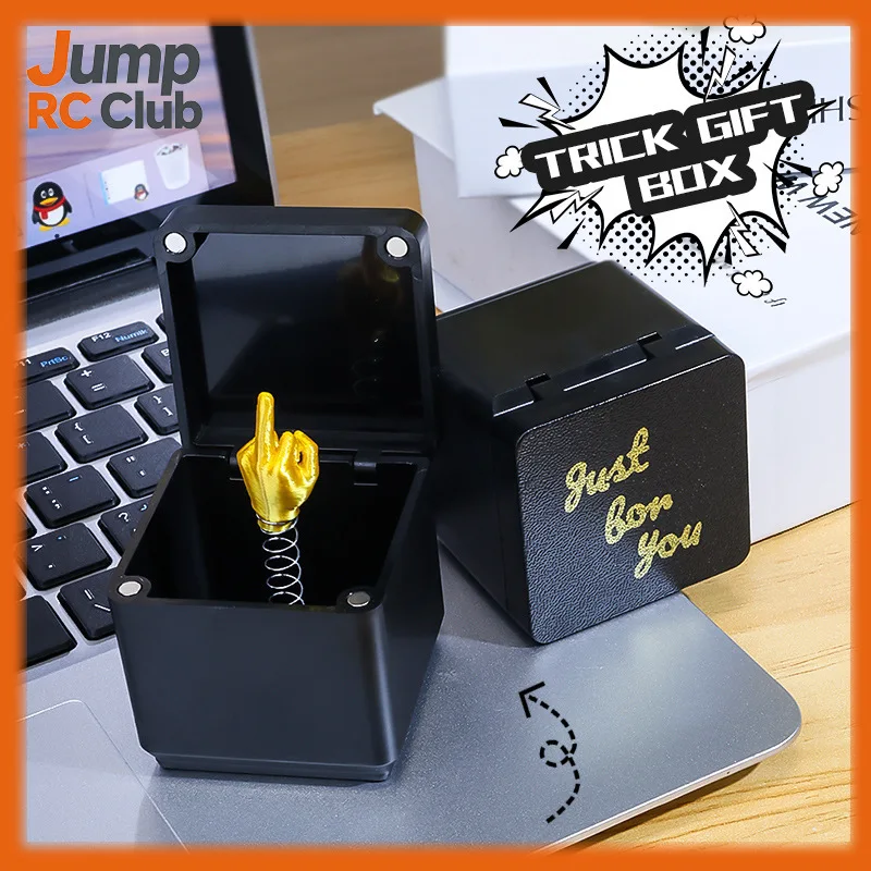 3D-geprinte middelvinger verrassingsdoos grap cadeau grappige grap nieuwigheid truc speelgoed voor vrienden feest grap bureau stressverlichting cadeau