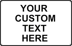 Personalized Custom Metal Signs Custom Your Own Text Multiple Colors Sizes Weatherproof sign for Home Decor Outdoor Street Signs