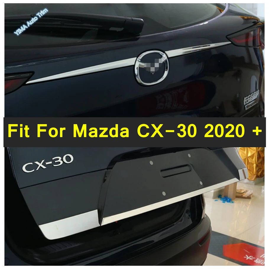 

Fit For Mazda CX-30 2020 - 2024 Rear Tail Trunk Lid Cover Tailgate Door Handle Stripe Trim Stainless Steel Exterior Accessories