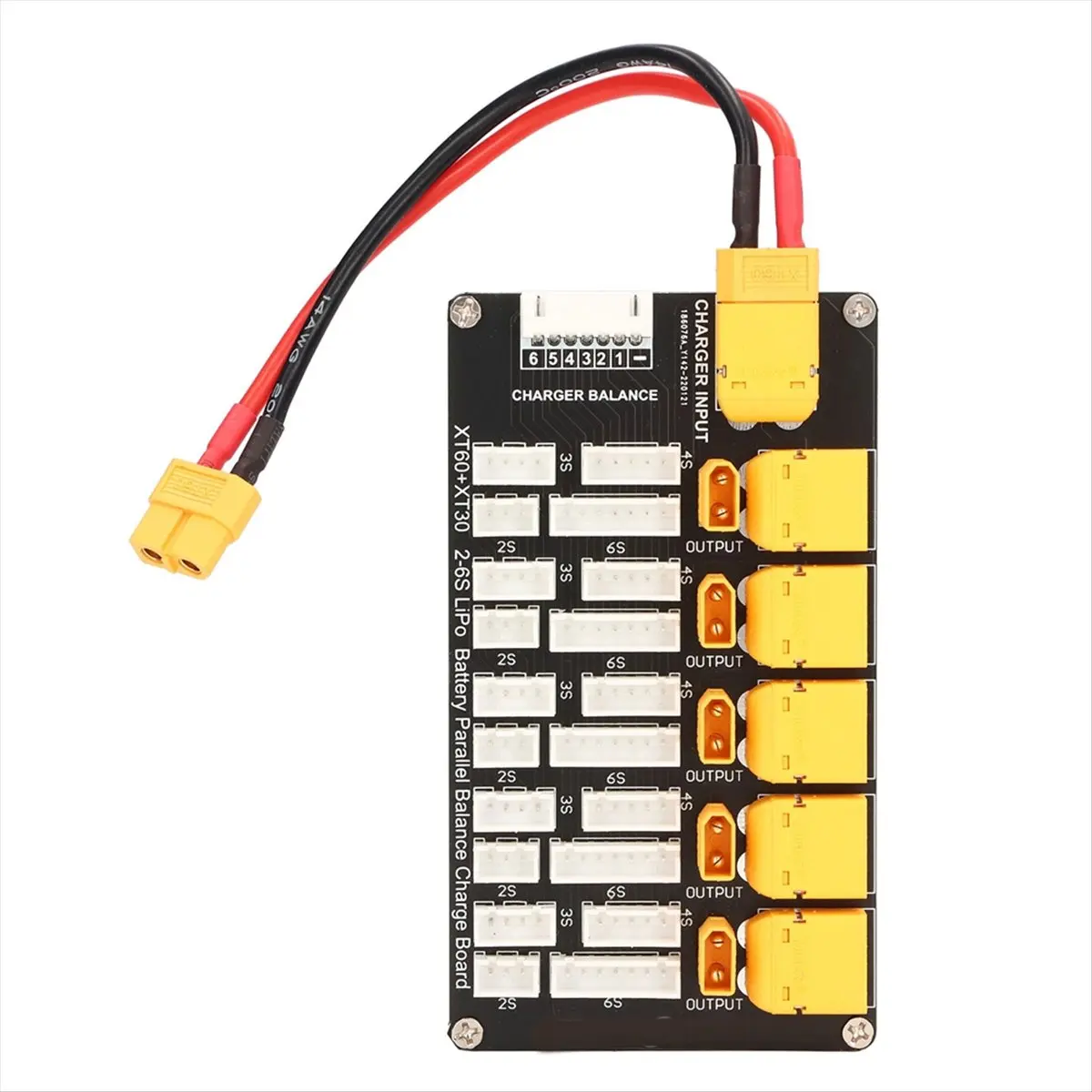【~ New N07R】Lipo Battery Charging Board Parallel XT30 Plug 2‑6S Lithium Batteries for B6 Charger Electronic Components