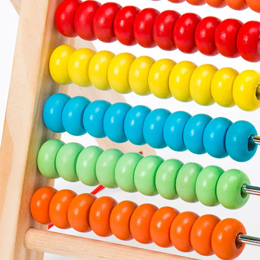 

1Pcs Wooden Arithmetic Abacus Functional Educational Tool for Rapid Calculation Training Ideal for Math Courses and Student