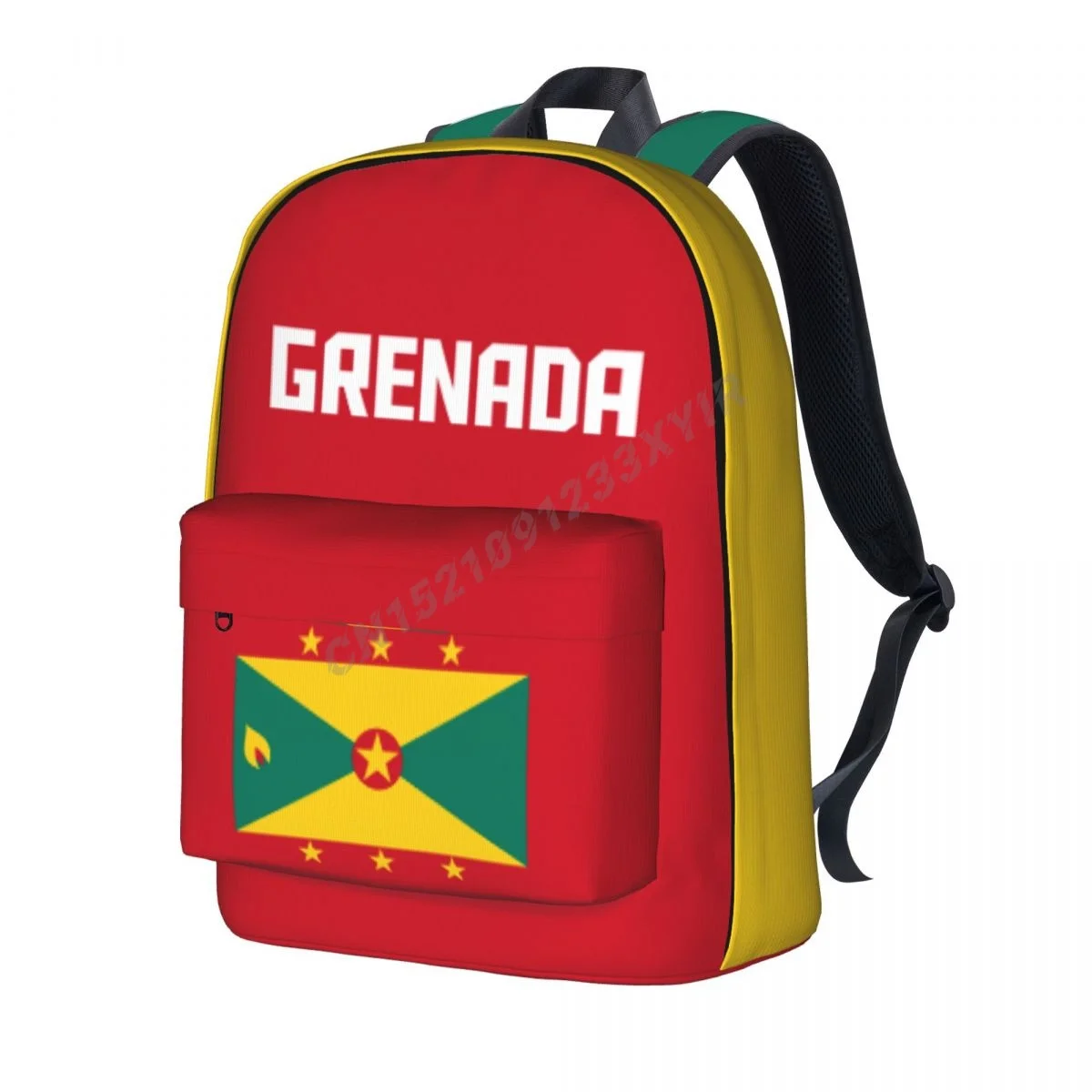

Unisex Backpack Grenada Flag Grenadian Stitch Schoolbag Messenger Bag Case Laptop Travel Bag Mochila Gift