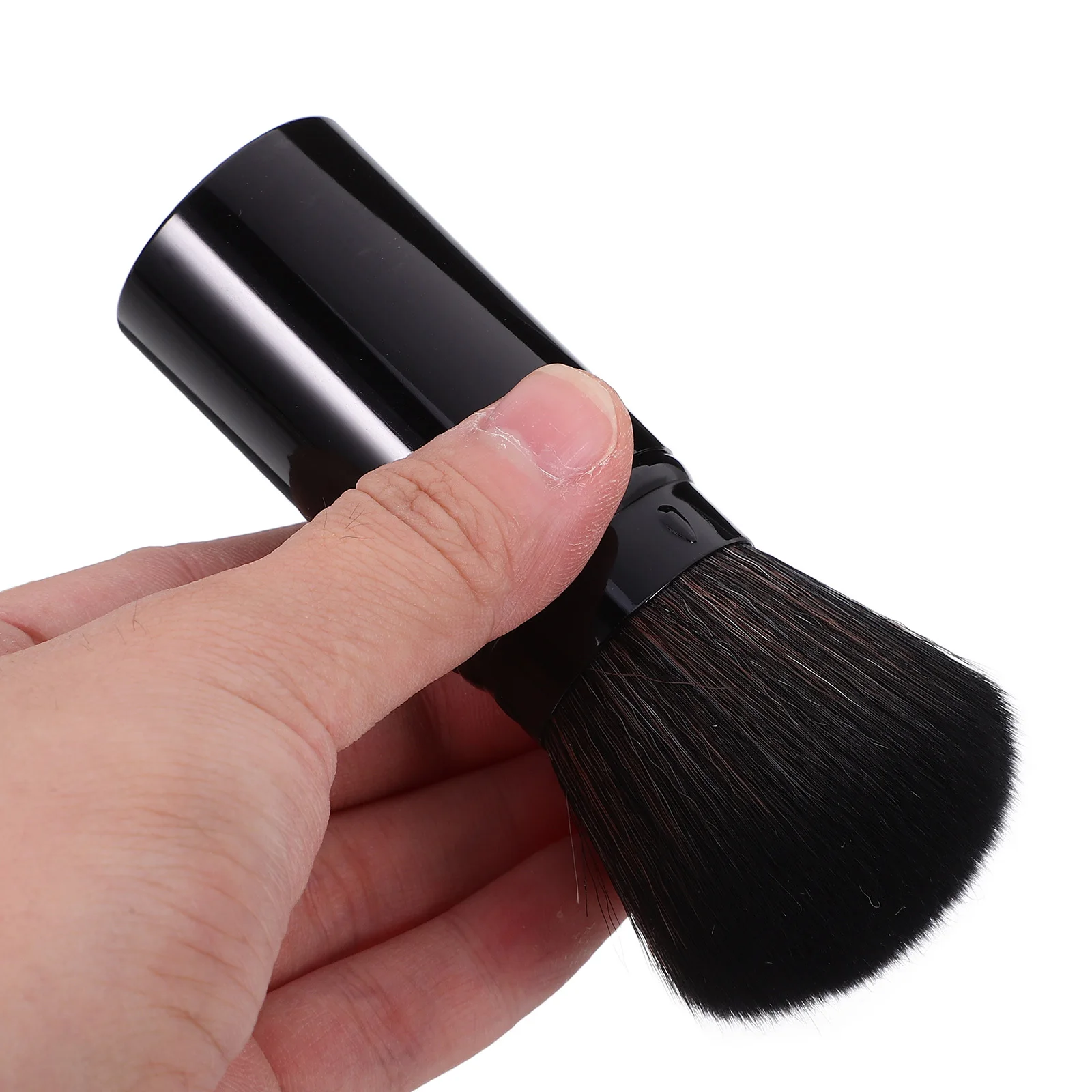 فرشاة أحمر الخدود الصغيرة ذات البودرة السائبة للسفر، أداة مكياج محمولة، فرشاة بودرة للنساء، لمسة نهائية للمكياج #2