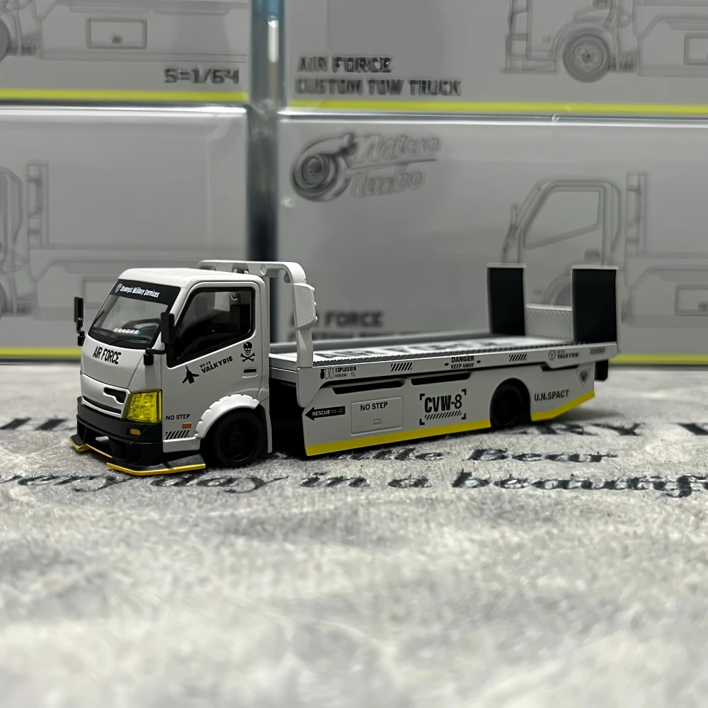 Micro Turbo 1/64 Fully Floor-Standing Flatbed Trailer AIR FORCE Diecast   Model Car