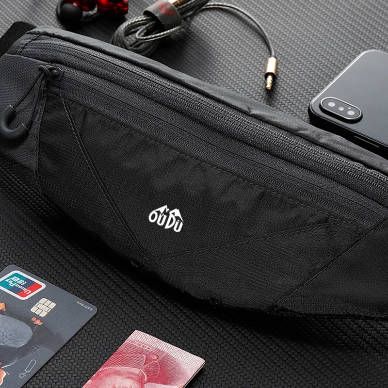 Running Phone Waist Bag Sports Bag Multi-Functional Outdoor Equipment Men Women Waterproof Mini Belt Bag Double Zipper Pocket