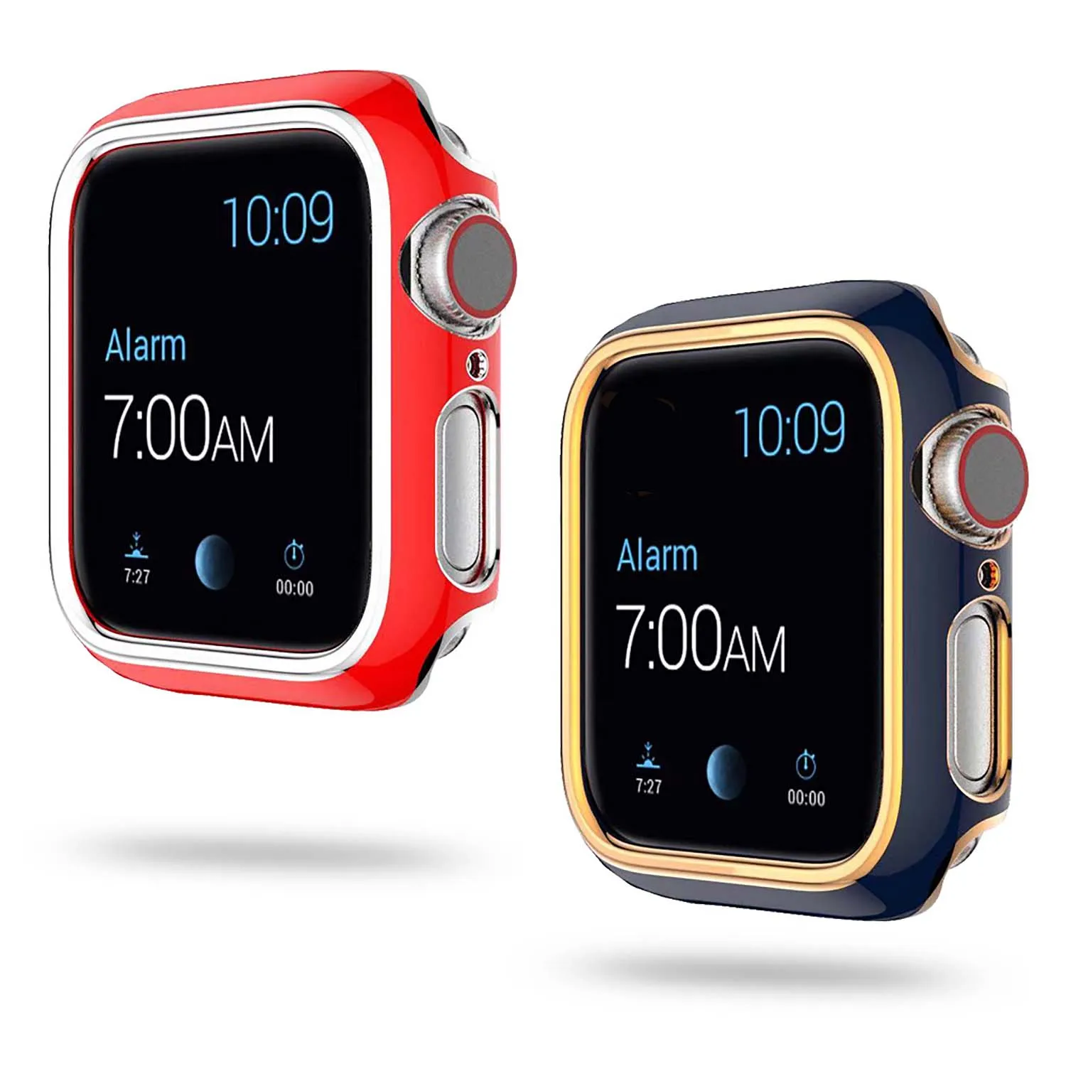 Xuandiao hollowed out dual color protective case for Apple Watch S10 46mm 42mm 45mm 44mm 38mm PC material case for Iwatch S9 S8