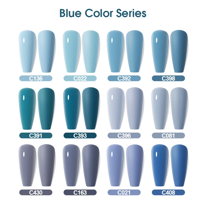 ROSALIND Bule Serie Colors Gel Polish UV Nail Gel Soak Off  Base Top Matt Primer Coat Gel Nail Polish Varnish Manicure Nails Art