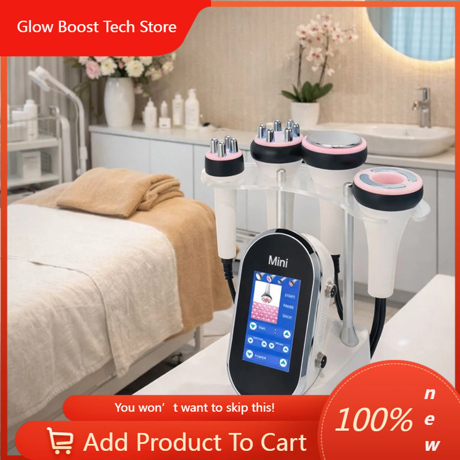 

NY40K 4 IN 1 Body Slimming Cavitation Ultrasonic Weight Loss Skin Rejuvenation Beauty Machine Multipolar Skin Tighten Anti-wri