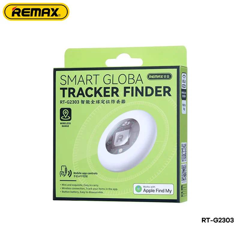 REMAX Smart GPS Global Position Tracking Finder Works For Apple Find My App Bluetooth Anti-Lost Tag Alarm Reminder For Pets