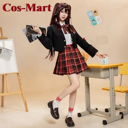 Cos-Mart Game Genshin Impact Hu Tao Cosplay Costume Lovely Sweet JK Uniform Daily Wear Activity Party Role Play Clothing S-XL