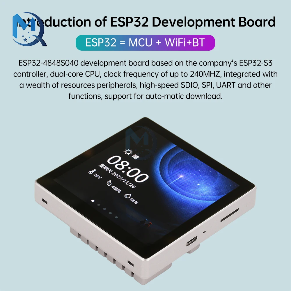 ESP32-S3 Development Board  LVGL 4.0inch 480*480 Smart Display Wi-Fi&Bluetooth Development Board LCD TFT Module Capacitive Touch