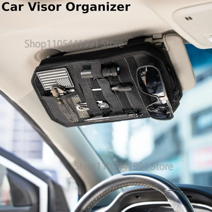 Tactical Car Sun Visor Organizer Fit Cars Trucks SUV Jeeps Patrols Car Sun Visor Organizer Fit Cars Trucks Suv Jeeps Patrols