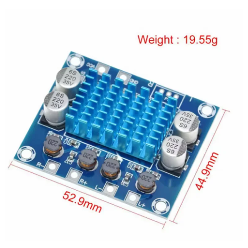 TPA3110 XH-A232 30W+30W 2.0 Channel Digital Stereo Audio Power Amplifier Board DC 8-26V 3A