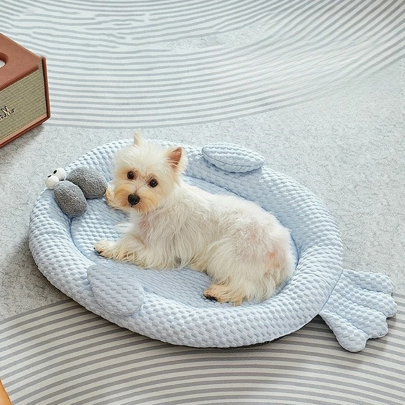 

4-сезонная кровать для собак, моющийся коврик для домашних животных, охлаждающий летний ящик для собак для маленьких собак, дизайн панды