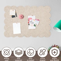 Thick Felt Wall Stickers Bedroom Living Room Photos Message Soft Wooden Board School Bulletin Display Decor Wallpaper 6