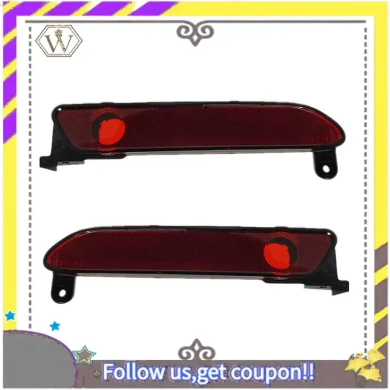 

ABXV-Car Rear Bumper Reflector Light For Toyota RAV4 2021 2022 Car Accessories Parts Red Shell
