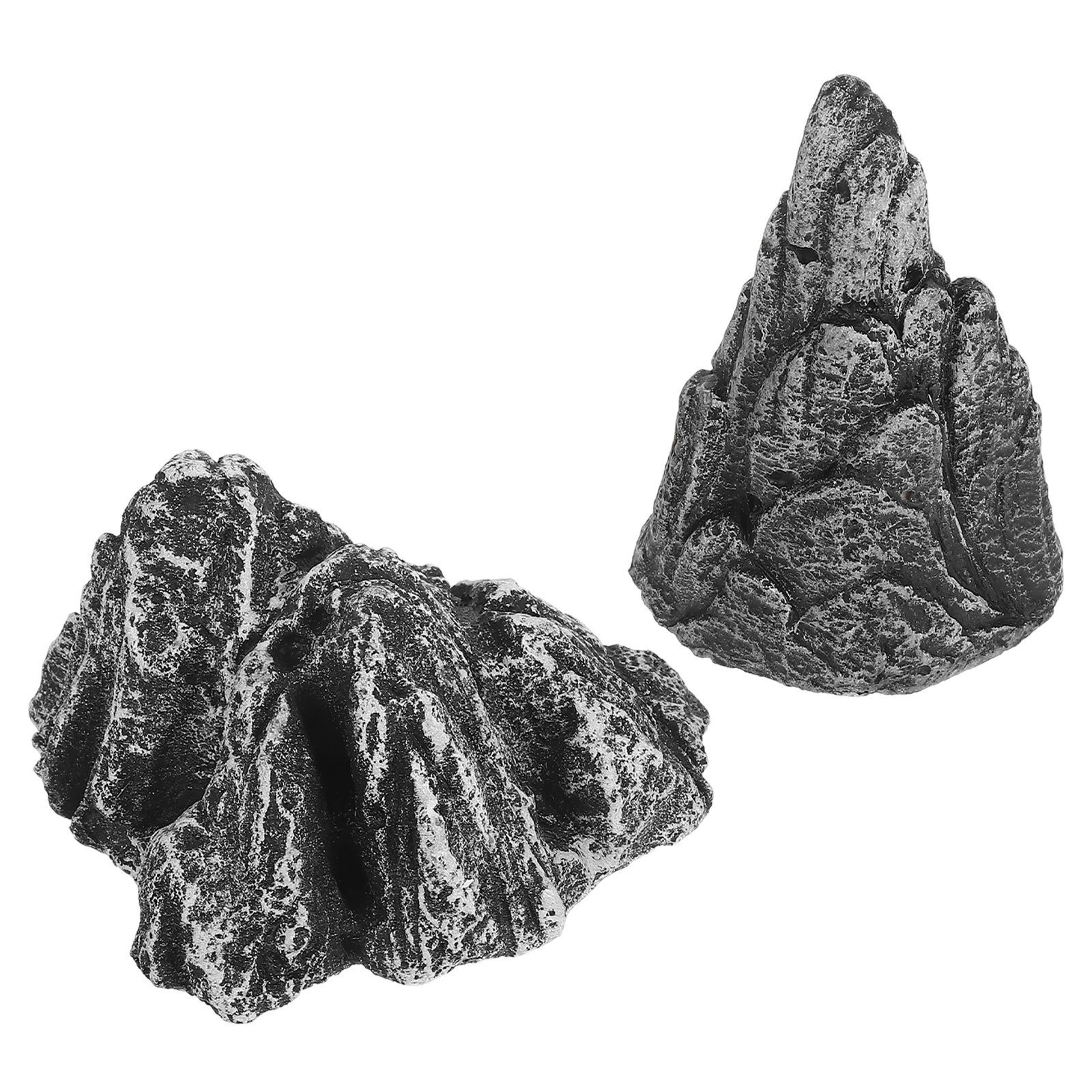 

2pcs Artificial Rockery Ornaments Bonsai Zen Garden Decorations Mini Landscape Stone Aquarium Fish Tank Decor Statue Gardening