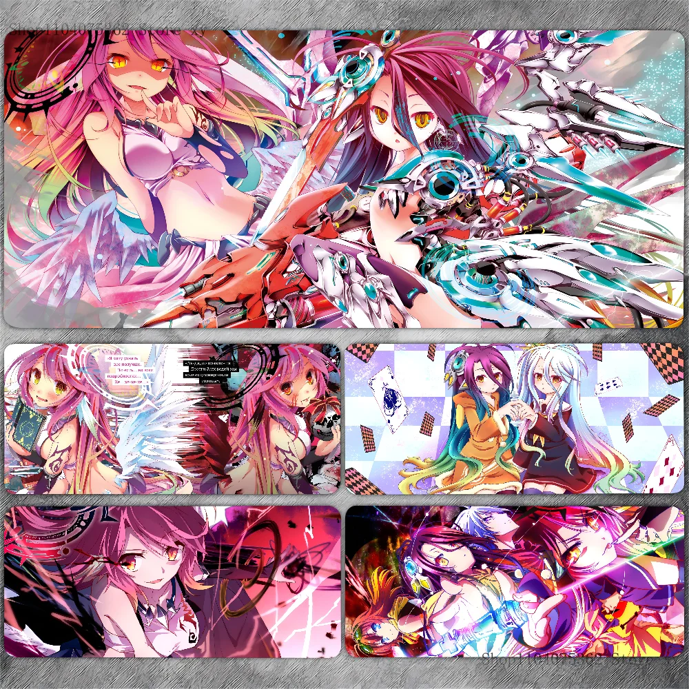 Anime No Game No Life Zero Mousepad Large Keyboard Desk Mat Gaming Mouse Pad LockEdge Non-slip Mat