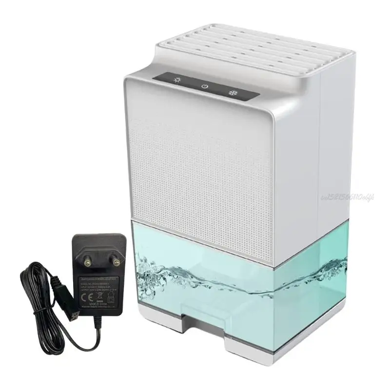 27RB Small Humidity Dehumidifier Efficient Air Dryer Portable Home Dehumidifier Moisture Absorbers ABS Texture with Light