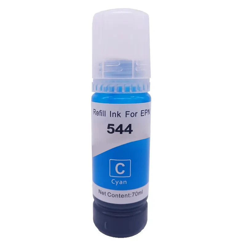 T544 544 Farb tinte 4 Farben 70ml Flaschen-Nachfüllsatz passend für epson ecotank l3150 l3110 l3100 l3210 l3250 l1110 5190 Tinten strahl drucker