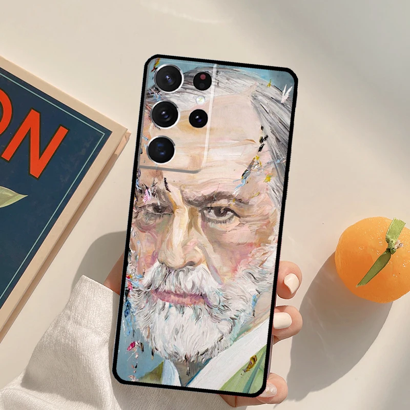 Sigmund Freud founder of psychoanalysis Case For Samsung Galaxy S22 S23 S21 Ultra S20 FE S8 S9 S10 Plus Note 10 20 Ultra Cover