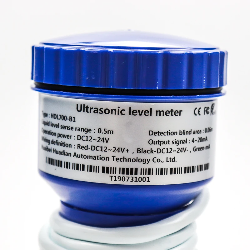 10V穀物サイロ超音波レベルセンサーLCDディスプレイ超音波ディーゼル燃料タンクレベルメーター