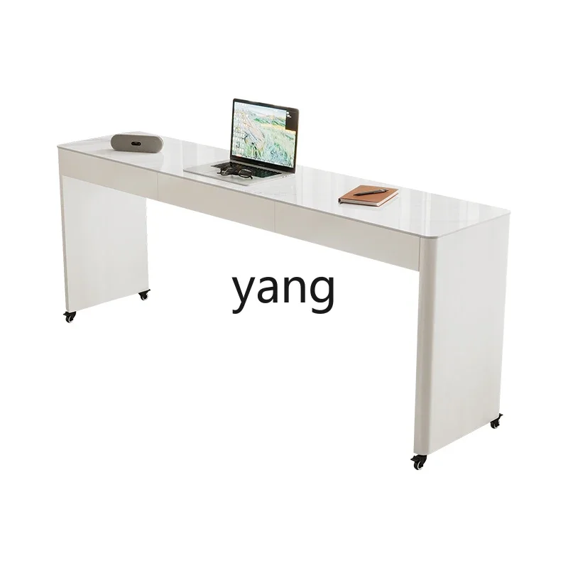 

Lmm solid wood cross bed table removable bedside computer table modern bedroom slate dresser integrated