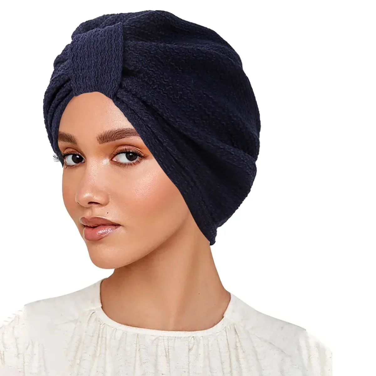 Nuevas mujeres musulmanas anudadas turbante Hijab quimio gorra interior pañuelo para la cabeza gorros indios capó pérdida de cabello envolturas para la cabeza pañuelos diadema