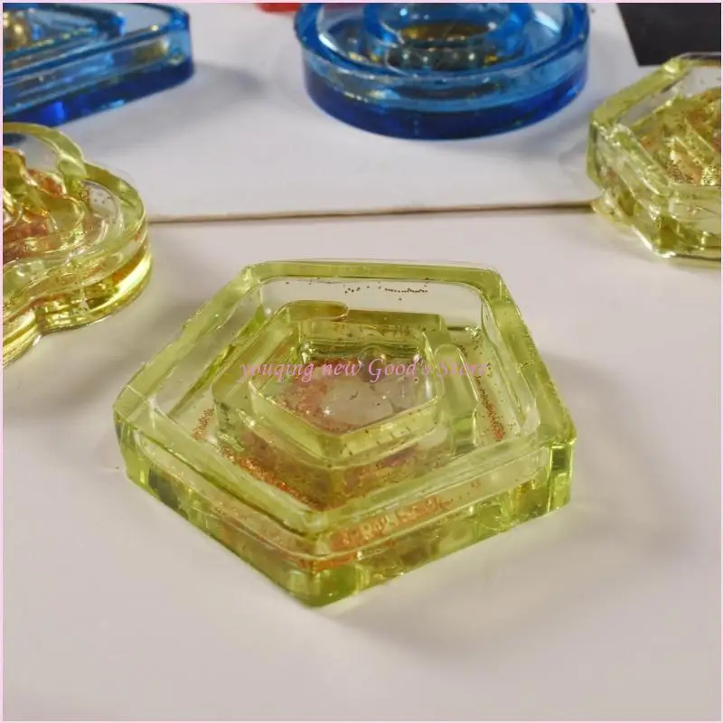 

57QA Shaker Keychains and Pendants Mold Creative Resin Shaker Molds Set for Jewelry Pendant Keychain Decoration DIY