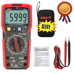 UNI-T UT89X UT89XD multimetro digitale professionale True RMS NCV 20A corrente AC DC voltmetro Tester di resistenza di capacità