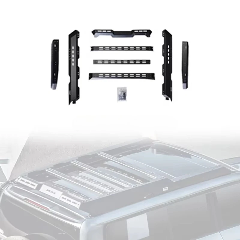 

sign One Stop Upgrade Exterior Accessories Auto Spare Parts Folding Ladder Alloy Roof Rack for BYD Leopard 5 Accessoriescustom