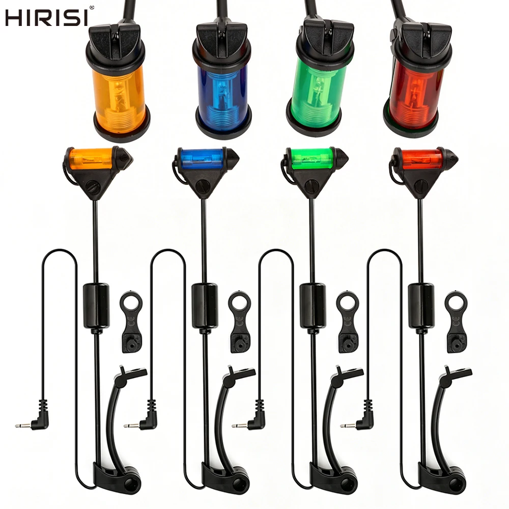 hirisi-led-carp-fishing-swinger-set-4-colors-illuminated-bite-indicator-bobbins-drop-off-swingers-for-carp-bite-alarm-tackle