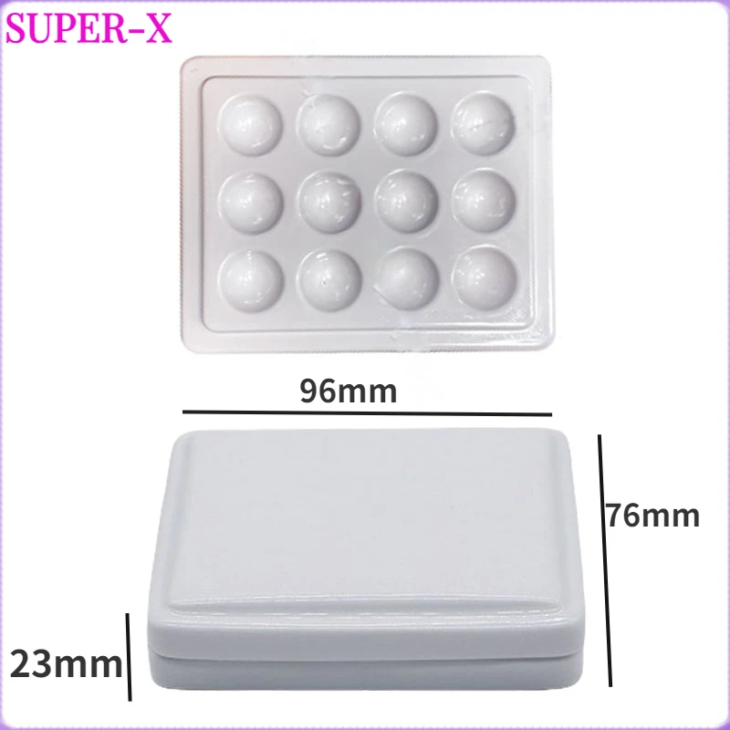 1pcs Dental Lab Porcelain Mixing Watering Moisturizing Plate 6/12 Slot Ceramic Palette with cover/ without Cover