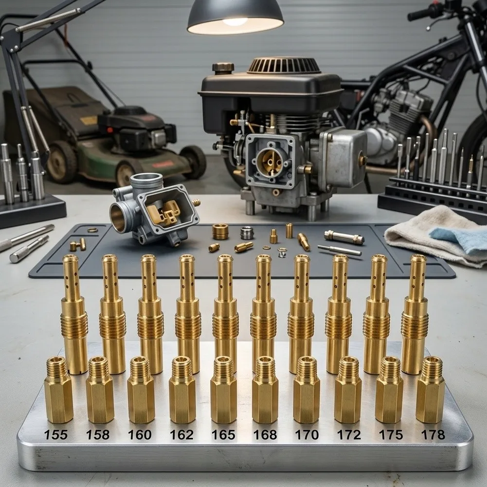 20pcs Main & Slow Nozzle Set For PWK, For Keihin, For OKO, For CVK Carburetors Carburetor Nozzle Main Jet Replacement