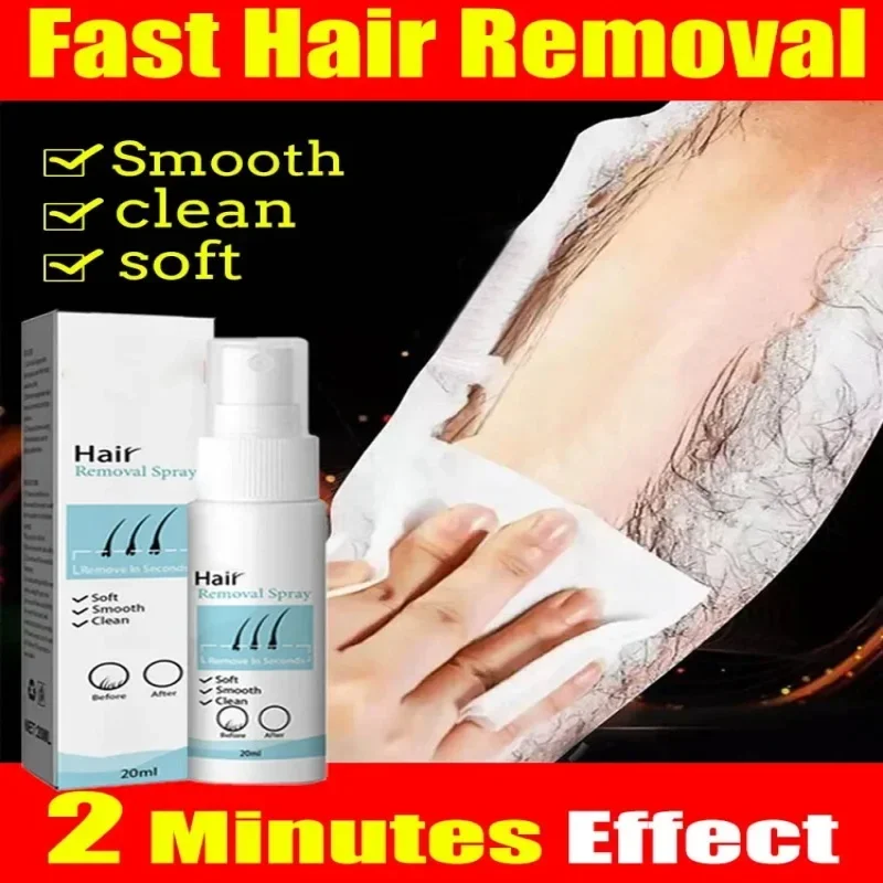 Pulverizador permanente da remoção do cabelo para senhoras, pés e braços inibidor do crescimento do cabelo, removedor indolor da saúde do cabelo, cuidado do corpo, novo