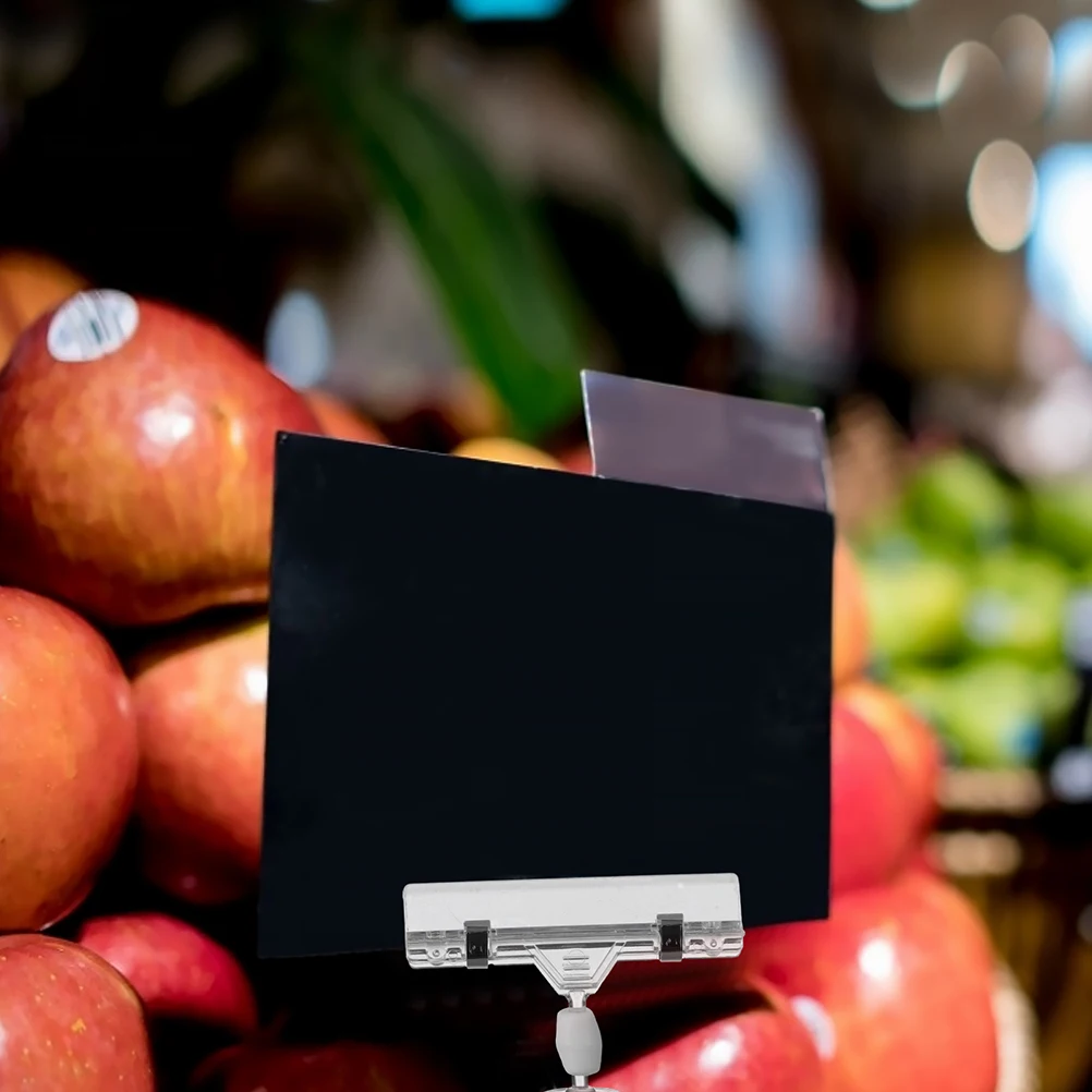 

4Pcs Superior Quality Price Tag Clips Portable Sign Holder for Quick and Convenient Price Information Display Chalkboard Clips