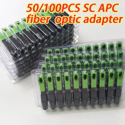 SC APC Fast Connector Embedded Connector FTTH Tool Cold Fiber Fast Connector SC Fiber Optic Connector 50PCS/100PCS