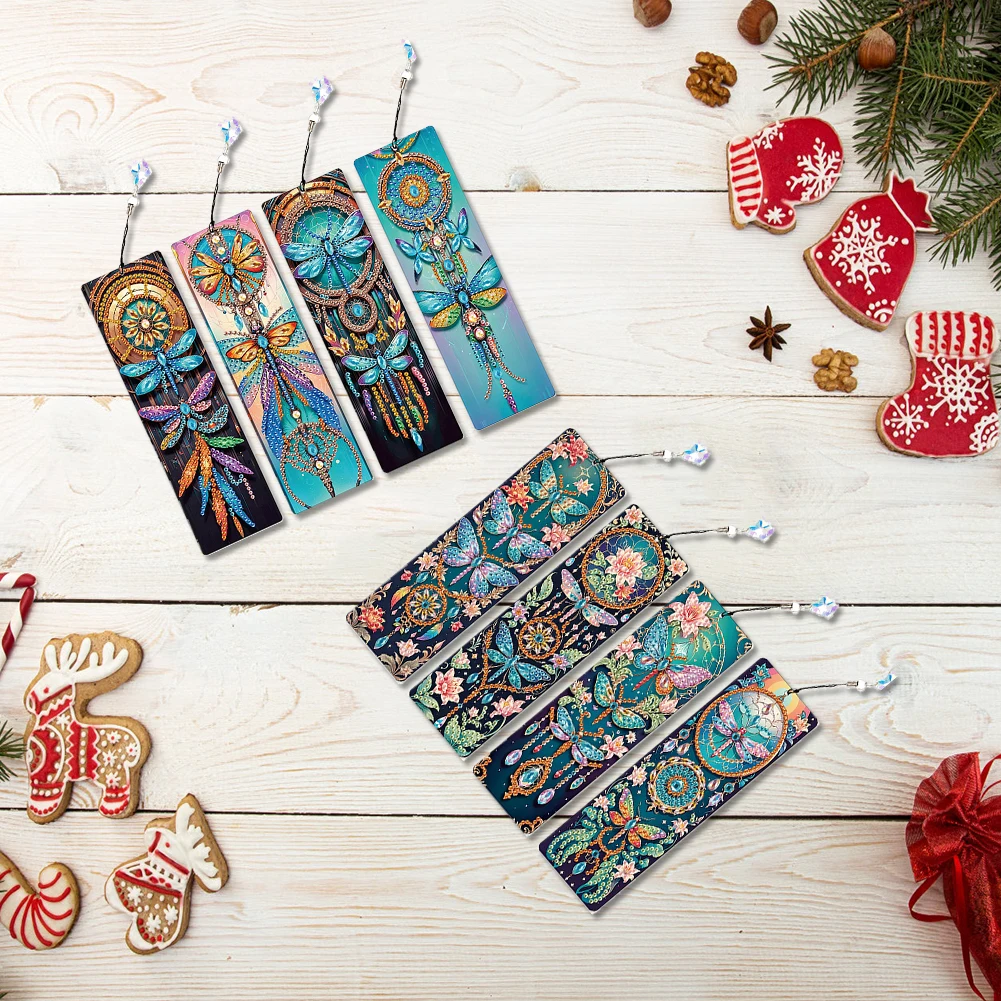 

Beautiful Diamond Painting Bookmark DIY Craft Kit with Unique Crystal Shapes Suitable for Reading Enthusiasts and Gift Givers