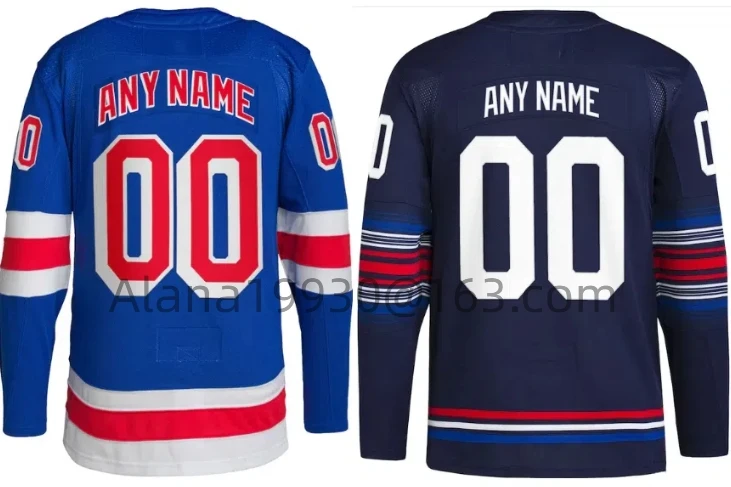 Custom New Style Adam Fox Artemi Panarin Mika Zibanejad Igor Shesterkin Chris Kreider Alexis Lafrenière Jacob Trouba Jerseys