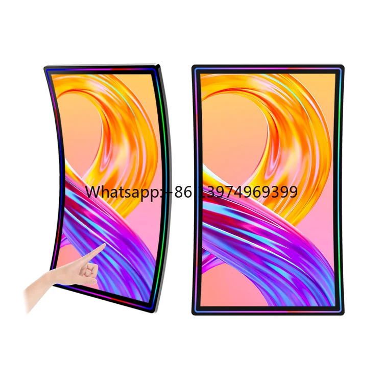 HUSHIDA 32 43 49 50 Inch Curved Screen Display Touch Screen Monitort