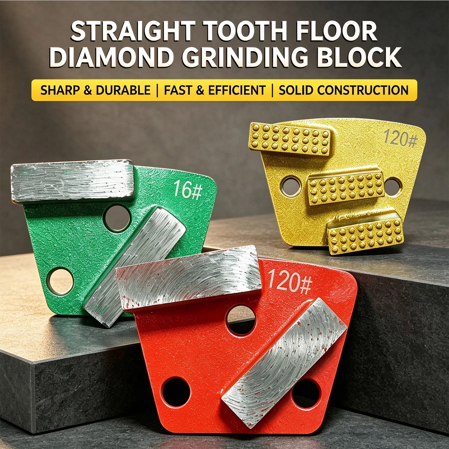 Diamond Grinding Segment for Epoxy Floor, Fan-shaped Grinding Block for Concrete Terrazzo Floor Grinder