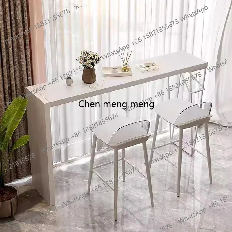 

Барный стол E182 Nordic White для бистро, балкона, бара, диджейской кабины, кафе, ночного клуба, мебель для столовой