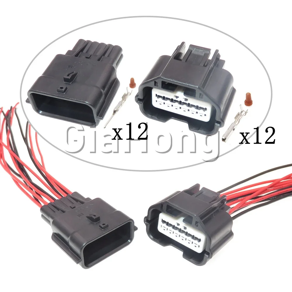1 Set 12 Ways AC Assembly Auto Pressure Sensor Wire Socket 7282-8854-30 Automobile Parts 7283-8854-30 Air Meter Plug for Nissan