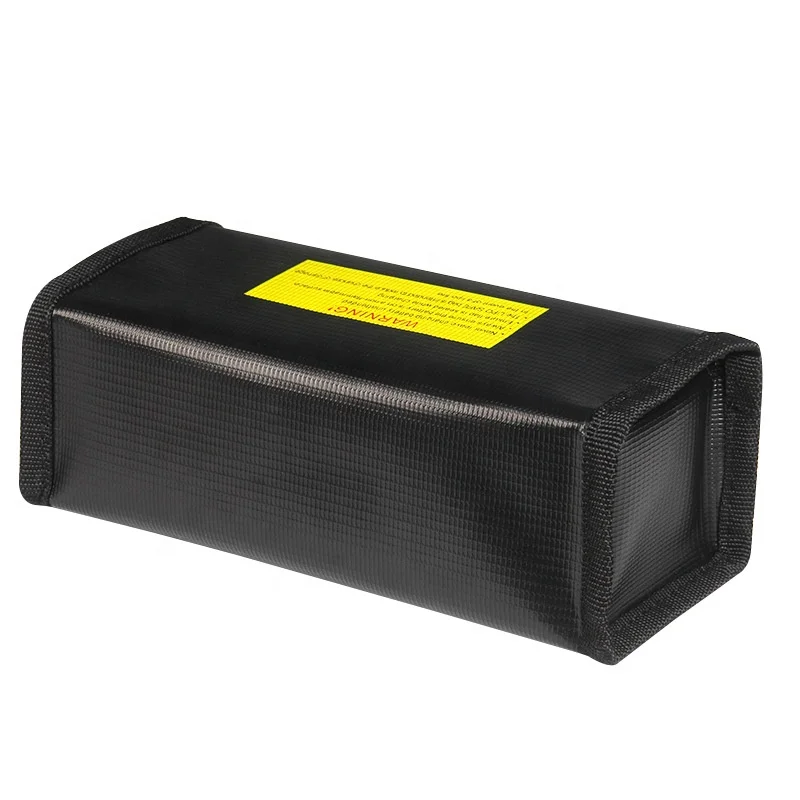 10 Uds 185x75x60mm impermeable ignífugo Lipo guardia bolsa segura bolsa de almacenamiento de batería bolsa de seguridad para baterías RC