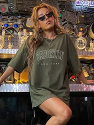 Brooklyn New York Usa City Print Women T Shirt Summer Breathable Tops Street Tees Clothing Casual Sport Cool T-Shirts
