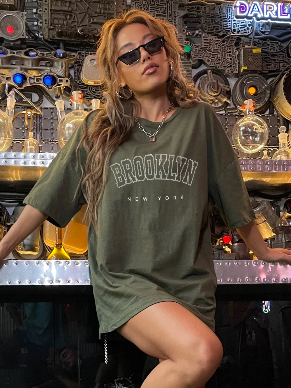 Brooklyn New York Usa City Print Women T Shirt Summer Breathable Tops Street Tees Odzież Casual Sport Cool T-Shirts