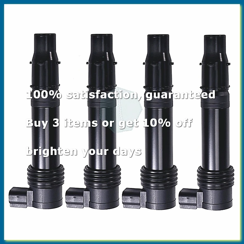 4PCS Motorcycle Ignition Coil for -6RR 2003-06 -6R 2003-2018 ZX636 ZX600 21171-1282 21171-0021