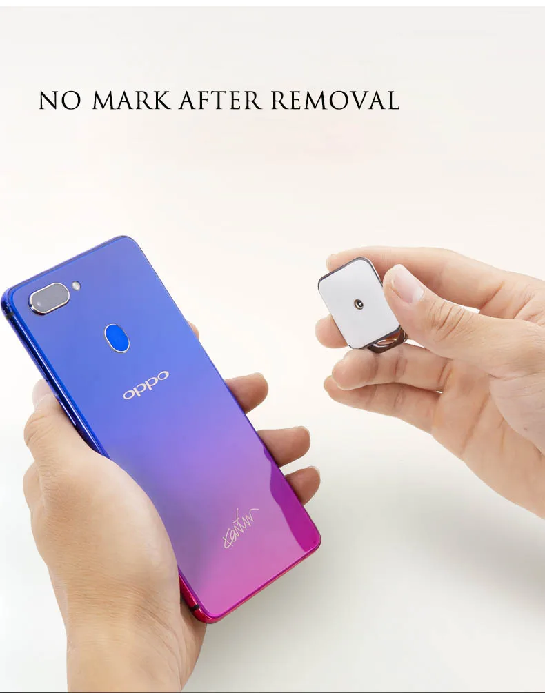 DEAHAN 304 Edelstahl Fingerring Handyhalter Ständer 360° Verstellbarer Hakenring Fingerständer für Smartphone-Halterung – Detail 4