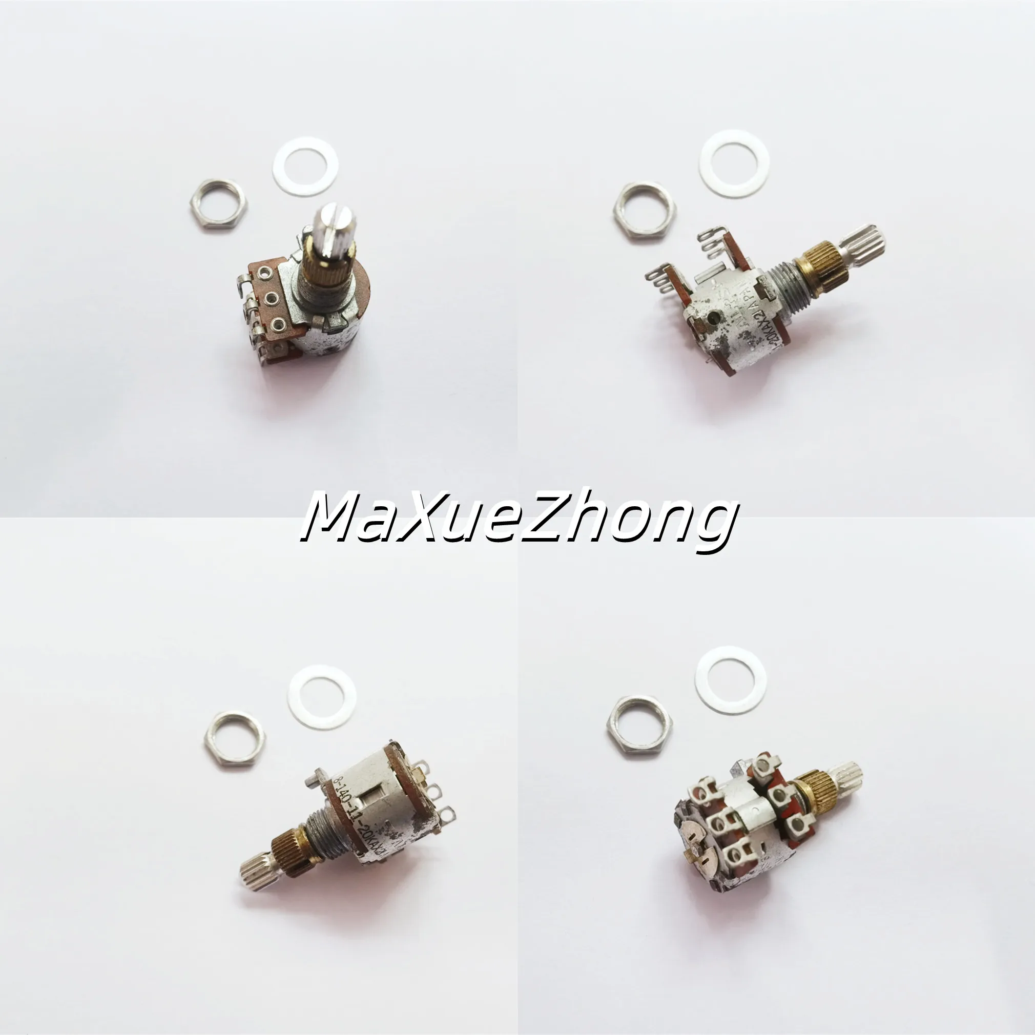 Original new 100% 16 Type 8-140-11-20KAX2 double adjustable potentiometer hole foot A20K handle length 20MM (SWITCH)